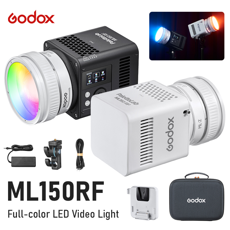 Photography Lighting Wireless - Projecteur vidéo LED couleur Godox ML150RF