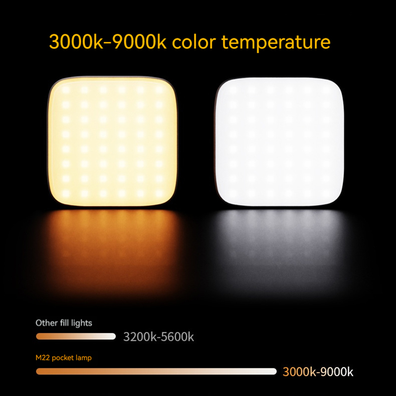 Photography Mobile Lighting - Mini lumière de remplissage magnétique RVB,