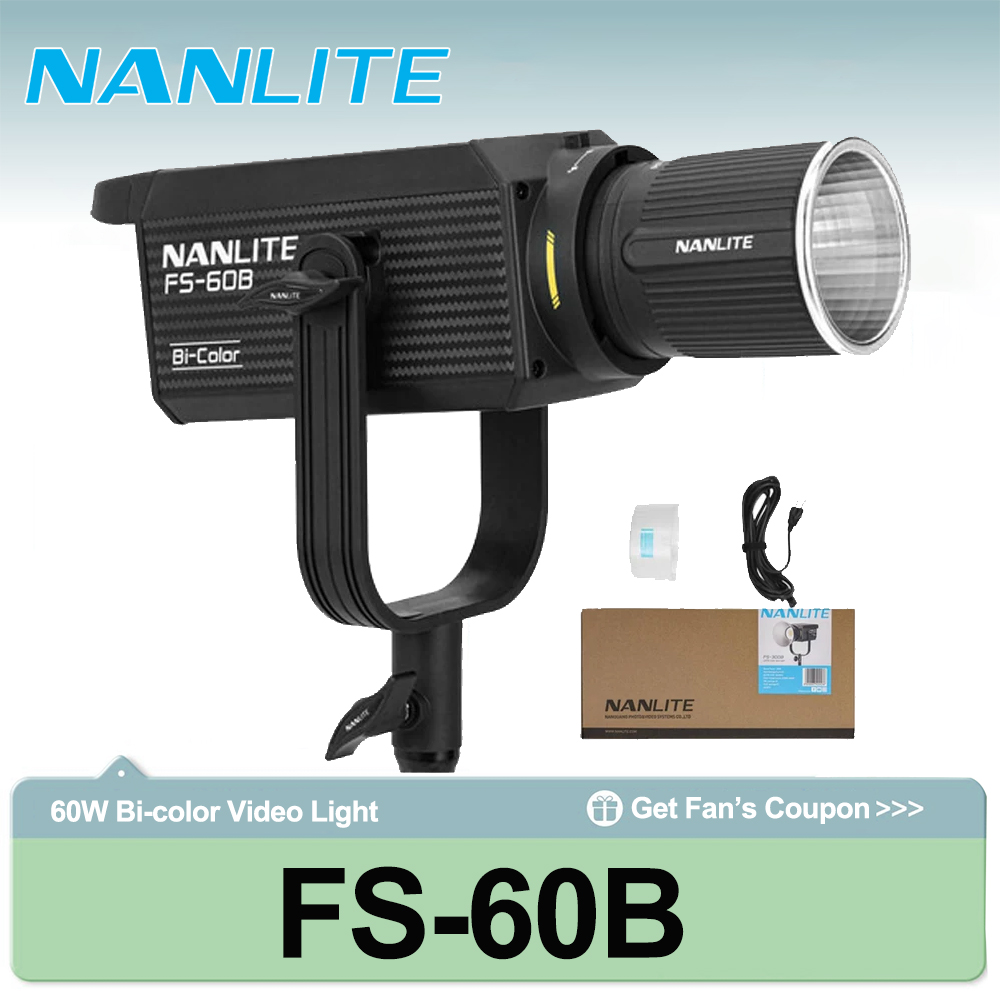 Photography Lighting Wireless - Projecteur bicolore Nanlite FS-60B 70W 2700K-6500K