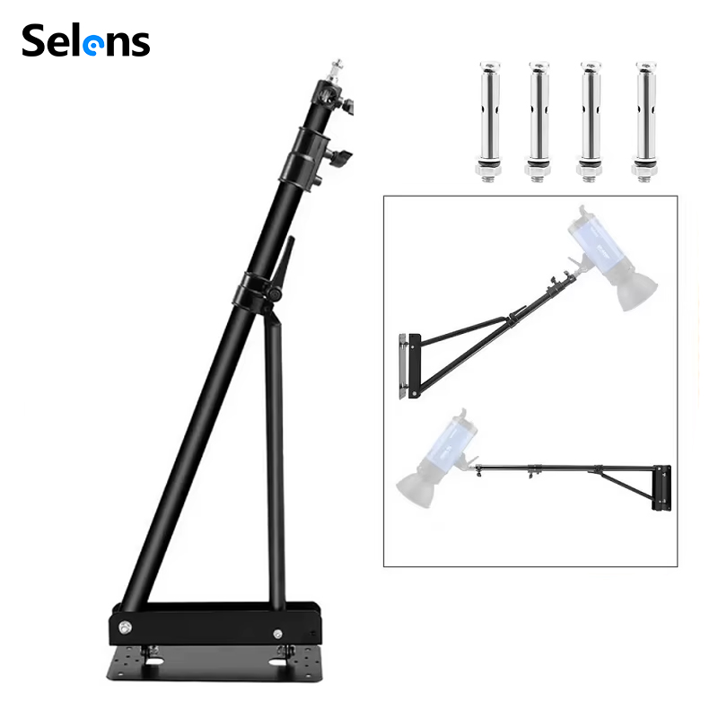 Photography Lighting Triangle - Selens Support mural triangulaire réglable de