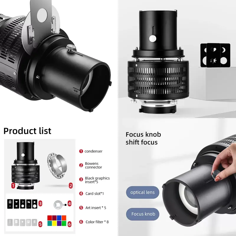 Photography Lighting Brand - Kit conique optique Bowens Mount pour