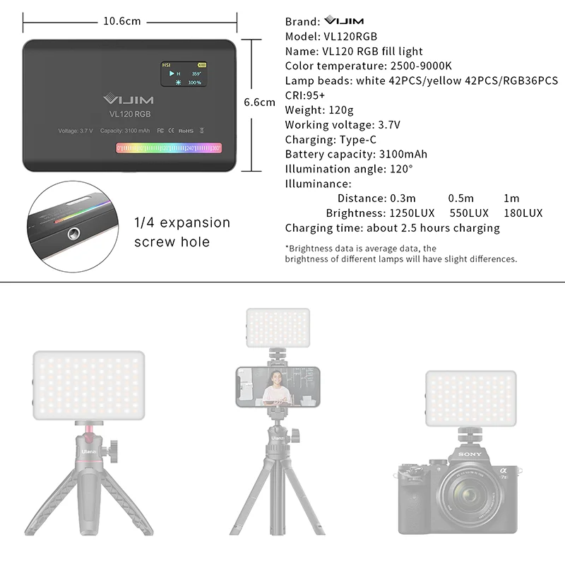 Nouvelle Lampe de Remplissage  - Photography Mobile Lighting avis et prix
