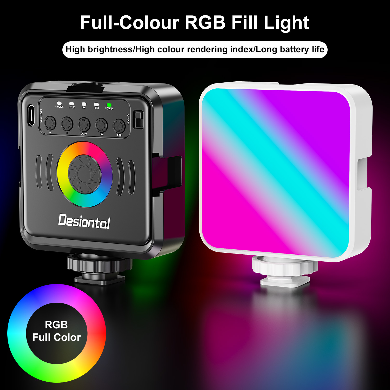 Desiontal X2 Portable RGB Phot - Photography Lighting Types avis et prix