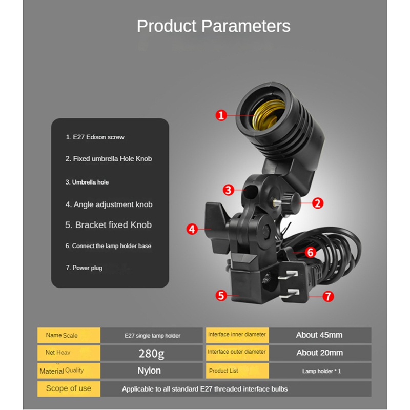 Lampe de studio photo E27 avec - Photography And Lighting avis et prix