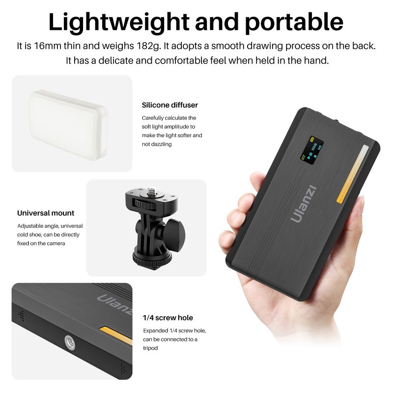 Ulanzi-VL200 Soft Bi-document  - Photography Lighting Wireless avis et prix