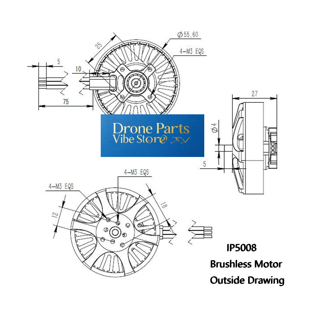 Moteur Brushless DParts1IP5008 - Photography Lighting Composition avis et prix