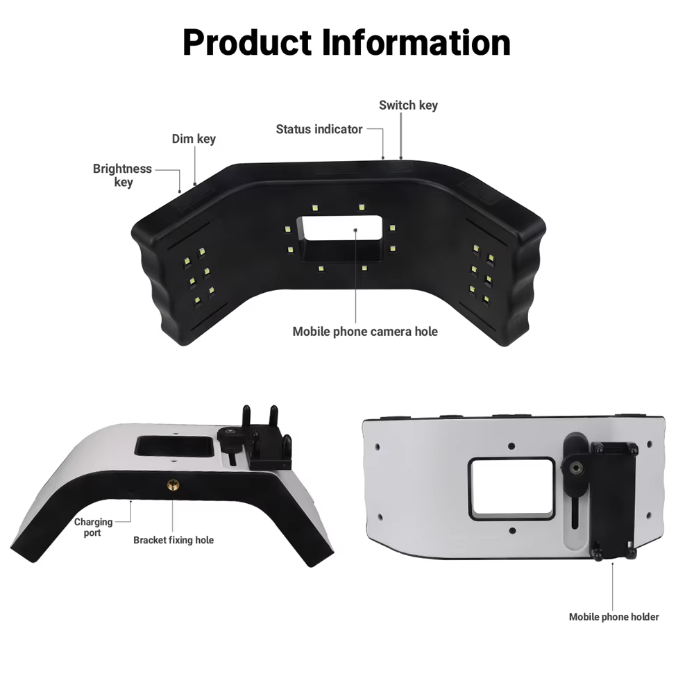 Lampe LED JUMTOP pour photogra - Photography Lighting Led avis et prix